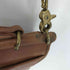 コーチ COACH OLD USA製 HANDCRAFT GRAIN LEATHER TURNLOCK SHOULDER BAG シボ革 裏地スウェード レザー ショルダー バック ターンロック レディース