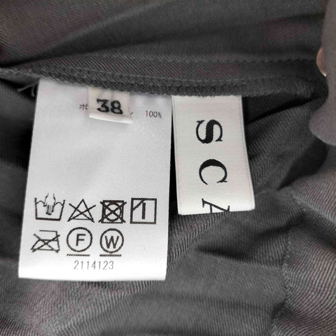 スキャパ SCAPA ポリエステル プリーツマキシスカート レディース 38