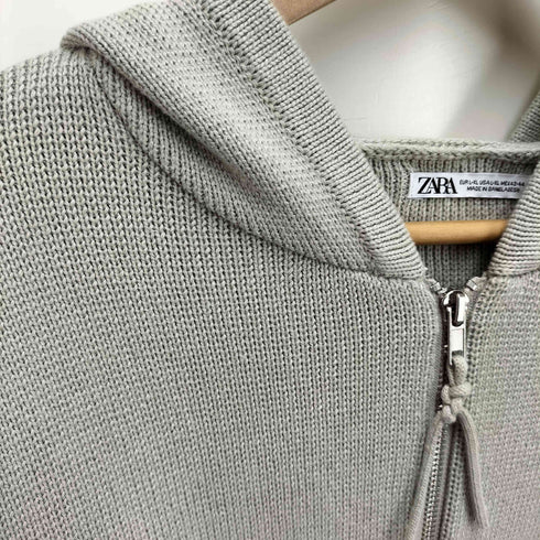 ザラ ZARA フーデッド ジップカーディガン メンズ JPN:XL
