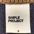 SIMPLE PROJECT 襟ニット切替 ロゴ刺繍ポロシャツ メンズ import:S