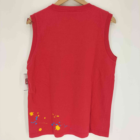 バンズ VANS 90-00S OLD 66タグ ペイント ロゴ プリント タンクトップ メンズ import:M