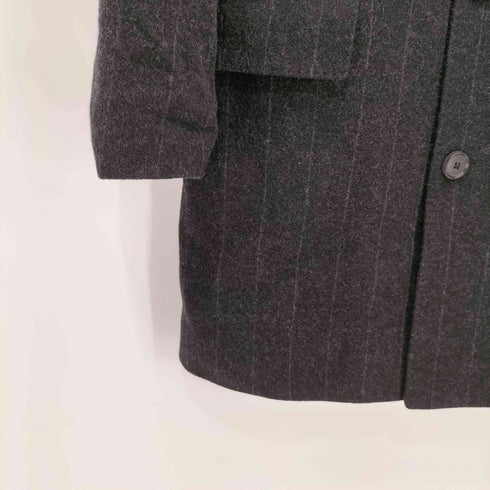 ヒューゴボス HUGO BOSS 3B センターベント ストライプ ウールチェスターコート メンズ EUR:46