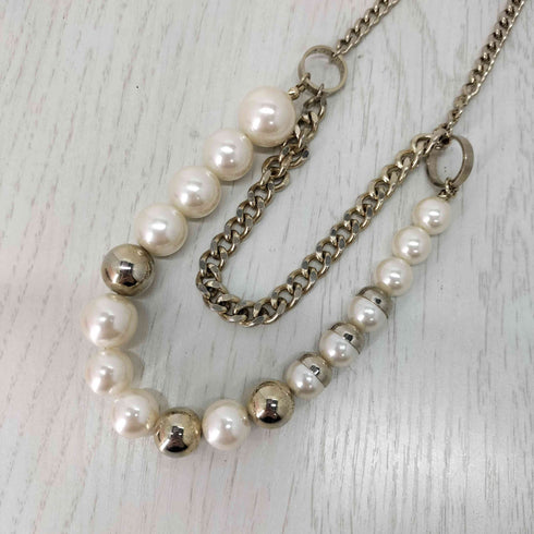 スキャパ SCAPA パール・チェーン 2連ネックレス レディース ONE SIZE