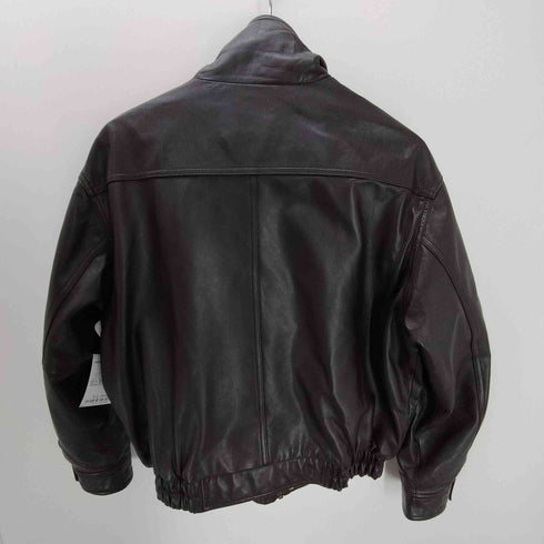 シープレザー スタンドネック ジャケット ブルゾン メンズ import:M