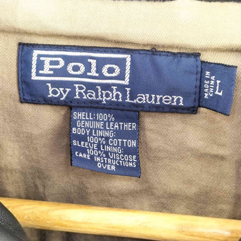 ポロバイラルフローレン Polo by RALPH LAUREN 90S レザージャケット メンズ import:L