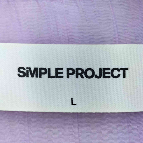 SIMPLE PROJECT 多重ボタン テールカット シアー半袖シャツ メンズ import:L