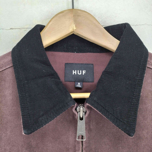 ハフ HUF STRETCH LOGO CANVAS WORK JACKET メンズ import:S