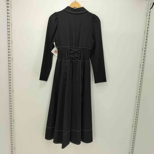 アンドクチュール And Couture ウエストリブフロントジップワンピース レディース JPN:38