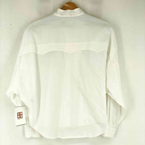 フレッドペリー FRED PERRY ワンポイント刺繍 L/S バンドカラーシャツ レディース 36
