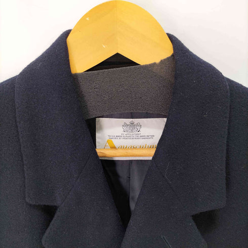 アクアスキュータム AQUASCUTUM イングランド製 ウール チェスターコート メンズ UK:36