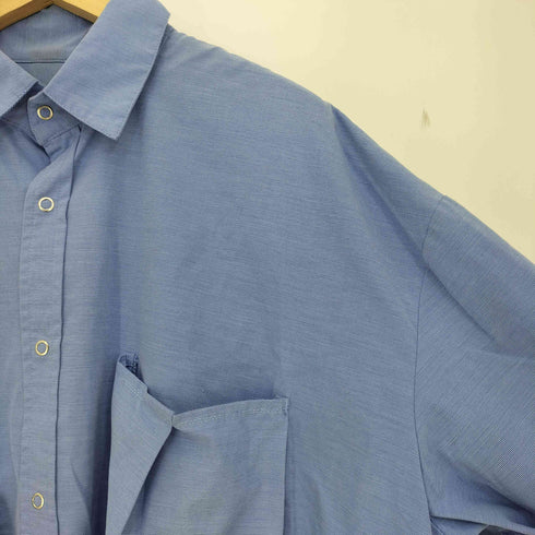SIMPLE PROJECT フロントダブルポケット スナップボタン 長袖シャツ メンズ import:M