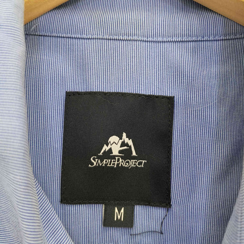 SIMPLE PROJECT フロントダブルポケット スナップボタン 長袖シャツ メンズ import:M