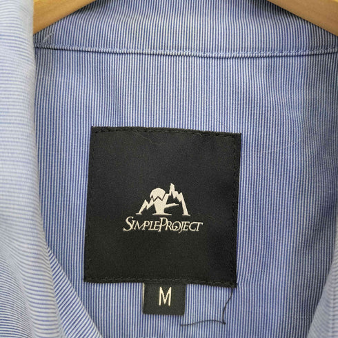 SIMPLE PROJECT フロントダブルポケット スナップボタン 長袖シャツ メンズ import:M