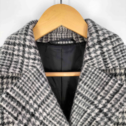 Jules Tournier ウール 千鳥格子 ダブルブレスト チェスターコート レディース