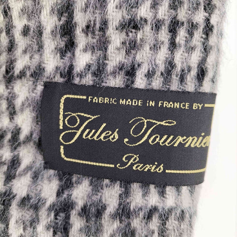 Jules Tournier ウール 千鳥格子 ダブルブレスト チェスターコート レディース