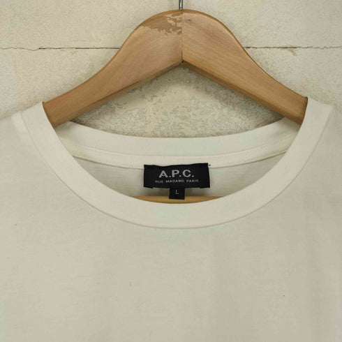 アーペーセー A.P.C. ワンポイントロゴプリント クルーネックカットソー メンズ import:L