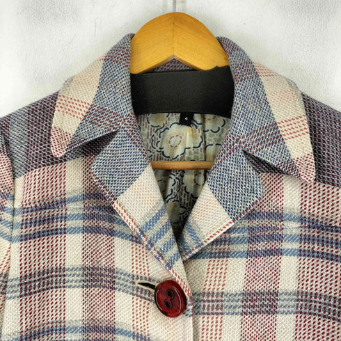 マークジェイコブス MARC JACOBS ウール100チェックチェスターコート レディース 4