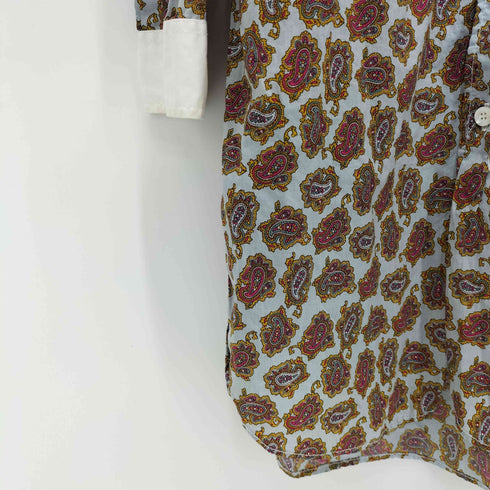 ジュンヤワタナベコムデギャルソンマンピンク JUNYA WATANABE COMME des GARCONS MAN PINK ペイズリー クレリック ロングシャツ メンズ import:M
