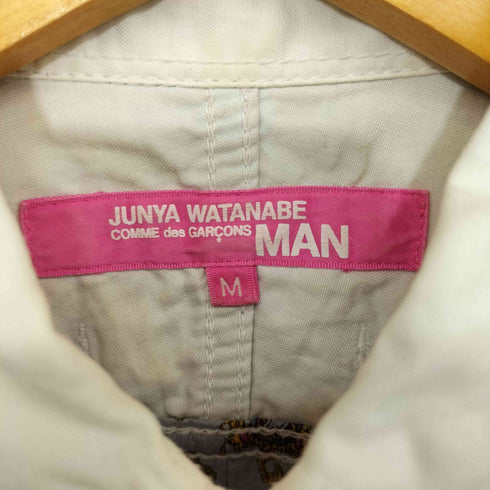 ジュンヤワタナベコムデギャルソンマンピンク JUNYA WATANABE COMME des GARCONS MAN PINK ペイズリー クレリック ロングシャツ メンズ import:M