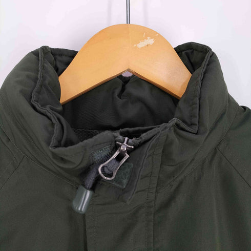 エディーバウアー Eddie Bauer 裏地メッシュ 袖ロゴ刺繍 ドローコード付き マルチポケット フーデッド ジャケット メンズ import:L