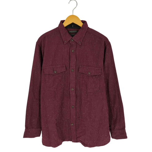 バナナリパブリック BANANA REPUBLIC 00S STANDARD FIT ORGANIC COTTON 混紡 ボタンダウンシャツ メンズ import:L