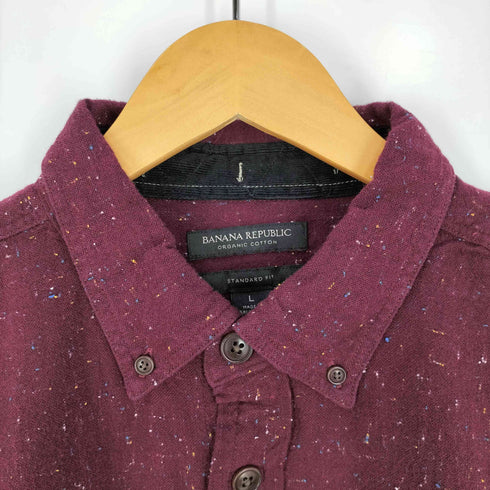 バナナリパブリック BANANA REPUBLIC 00S STANDARD FIT ORGANIC COTTON 混紡 ボタンダウンシャツ メンズ import:L