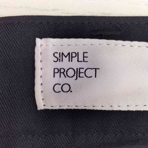 SIMPLE PROJECT セミフレア センタープレススラックス メンズ M