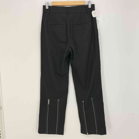 SIMPLE PROJECT 裾ジップ ピンストライプ ストレートスラックス メンズ L