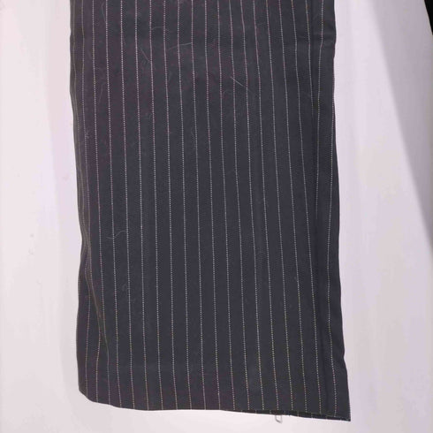 SIMPLE PROJECT 裾ジップ ピンストライプ ストレートスラックス メンズ L