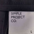 SIMPLE PROJECT 裾ジップ ピンストライプ ストレートスラックス メンズ L