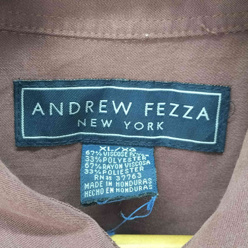 ANDREW FEZZA S/S レーヨン混シャツ メンズ JPN:XL