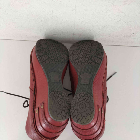 HINA DAY GREEN 厚底 幅広 レースアップ ショートブーツ レディース L