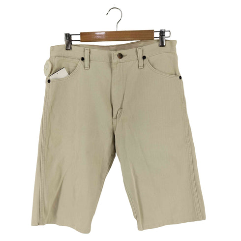 ラングラー Wrangler USA製 ホワイト デニム ショーツ リメイク メンズ 32