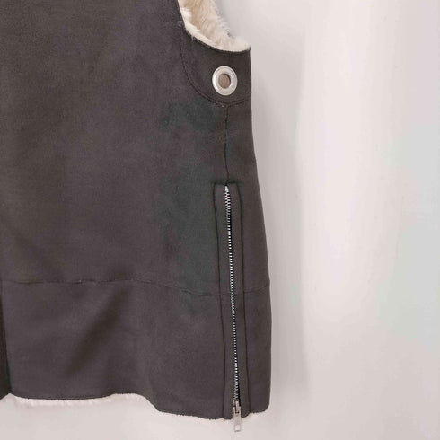 タオコムデギャルソン tao COMME des GARCONS 22aw サイドジップ フェイクムートン ダッフルベスト レディース JPN:M
