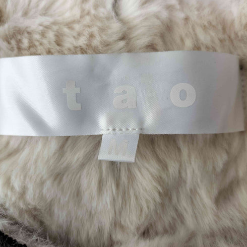 タオコムデギャルソン tao COMME des GARCONS 22aw サイドジップ フェイクムートン ダッフルベスト レディース JPN:M