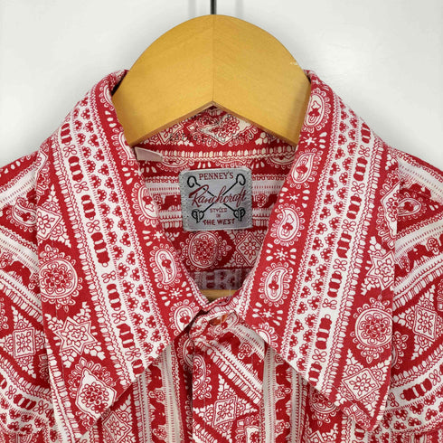 ペニーズ PENNEYS Ranchcraft 総柄 ウエスタンシャツ メンズ 16 1/2 -33