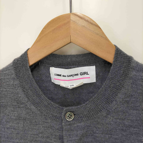 コムデギャルソンガール COMME DES GARCONS GIRL 17aw ウール クルーネックカーディガン レディース JPN:XS