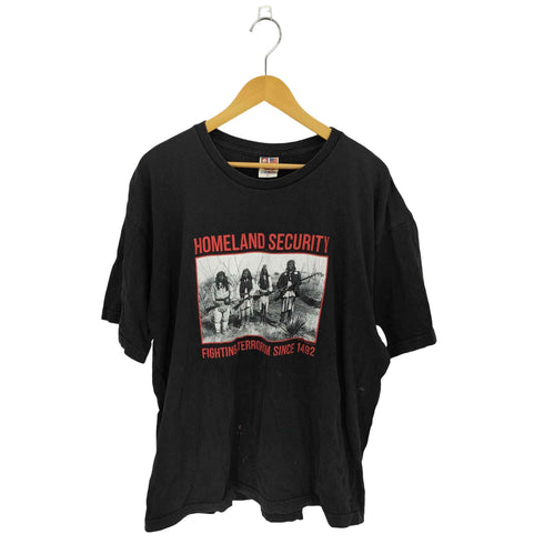 ベイサイド BAYSIDE USA製 フロントプリント クルーネックTシャツ メンズ import:XL