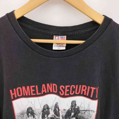 ベイサイド BAYSIDE USA製 フロントプリント クルーネックTシャツ メンズ import:XL