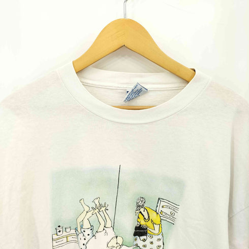 オールスポーツ ALL sport 90s USA製 シングルステッチ フロントプリント クルーネックTシャツ メンズ import:XL