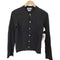 ブラックコムデギャルソン BLACK COMME des GARCONS 12aw ウール クルーネックカーディガン レディース xxs