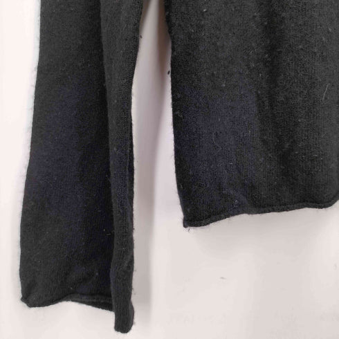 ブラックコムデギャルソン BLACK COMME des GARCONS 12aw ウール クルーネックカーディガン レディース xxs