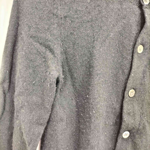 ブラックコムデギャルソン BLACK COMME des GARCONS 12aw ウール クルーネックカーディガン レディース xxs