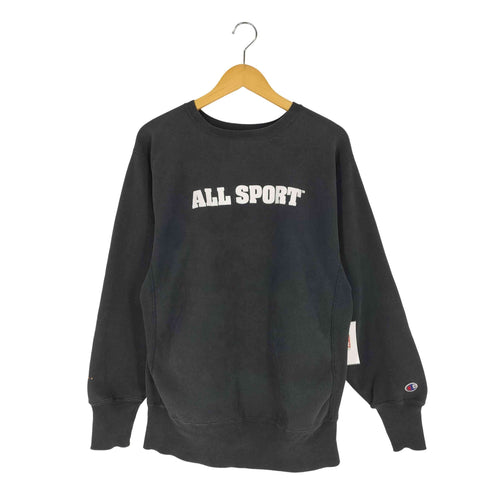 チャンピオン Champion 90S USA製 REVERSE WEAVE リバースウィーブ ALL SPORT NCAA プリント クルーネック スウェット メンズ import:XL