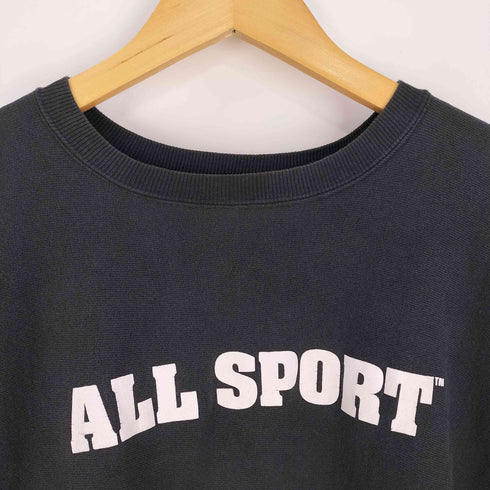 チャンピオン Champion 90S USA製 REVERSE WEAVE リバースウィーブ ALL SPORT NCAA プリント クルーネック スウェット メンズ import:XL