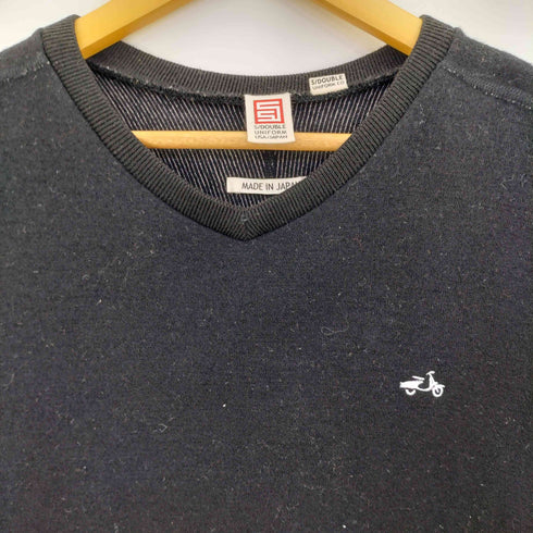エスダブル S/Double 刺繍 Vネックニット メンズ JPN:M