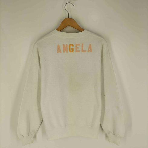 ラッセルアスレチック RUSSELL ATHLETIC 90-00S プリント ANGELA 前V クルーネック スウェット メンズ import:L