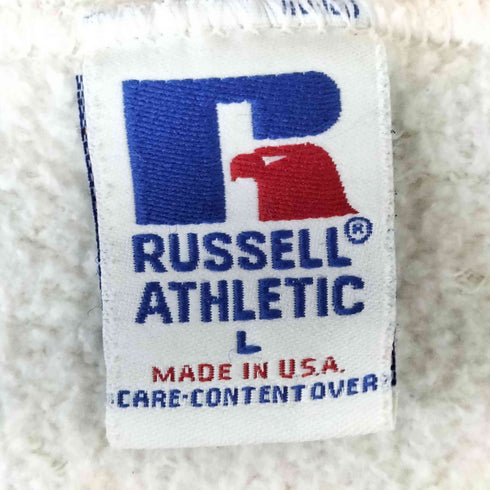 ラッセルアスレチック RUSSELL ATHLETIC 90-00S プリント ANGELA 前V クルーネック スウェット メンズ import:L