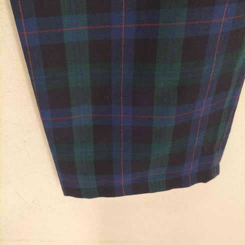 シュミーズラコステ CHEMISE LACOSTE ウール混 ツータック チェック柄スラックス メンズ EUR:42-44