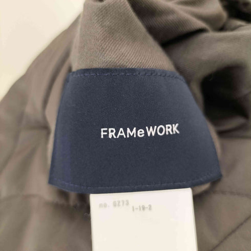 フレームワーク FRAMeWORK 24aw キルティングボア2WAYフーディコート レディース JPN:38